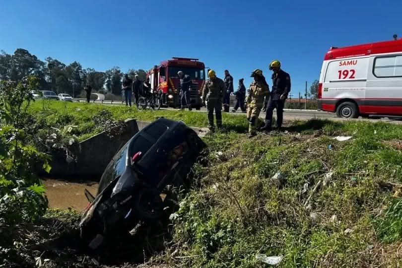 Acidente na BR-158 em Rosário do Sul deixa bebê de 2 meses em estado grave
